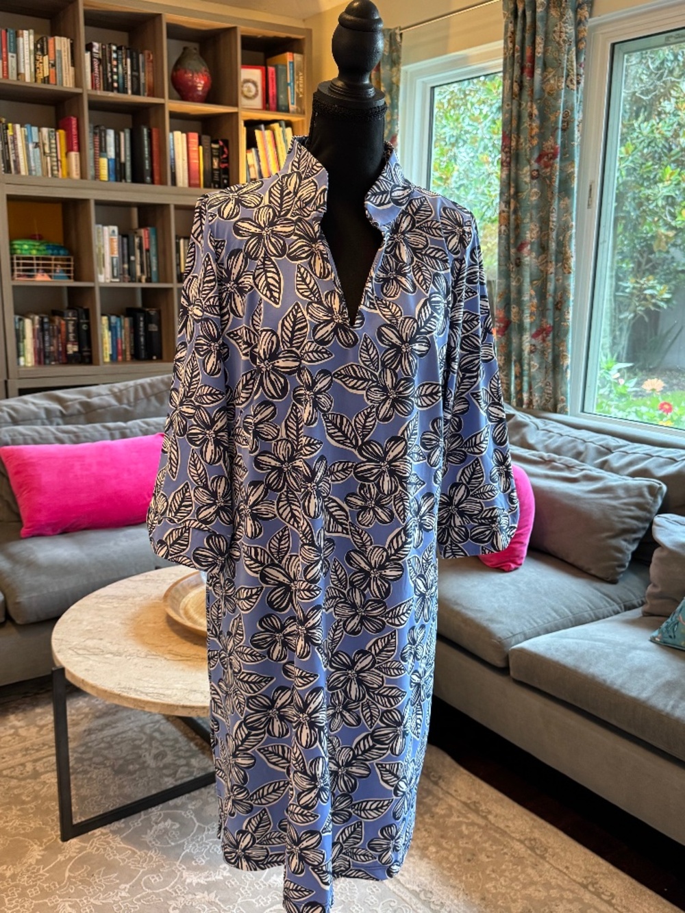 Katherine Way Blue Floral Dress
